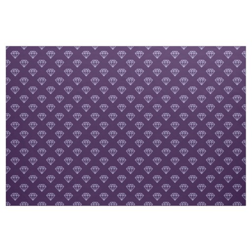 Diamond - Powder Blue on Deep Purple Fabric