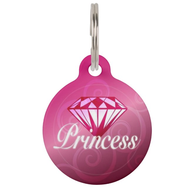 Diamond Princess Pet ID Tag (Front)