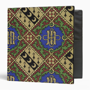 Diamond print ecclesiastical wallpaper design 3 ring binder