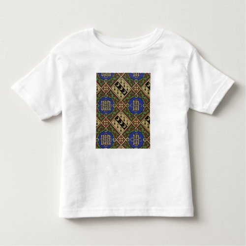 Diamond print ecclesiastical wallpaper design toddler t_shirt