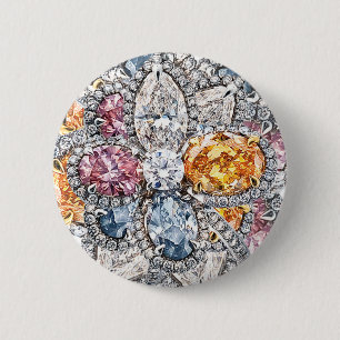 Diamond Puakenikeni Broach Pinback Button