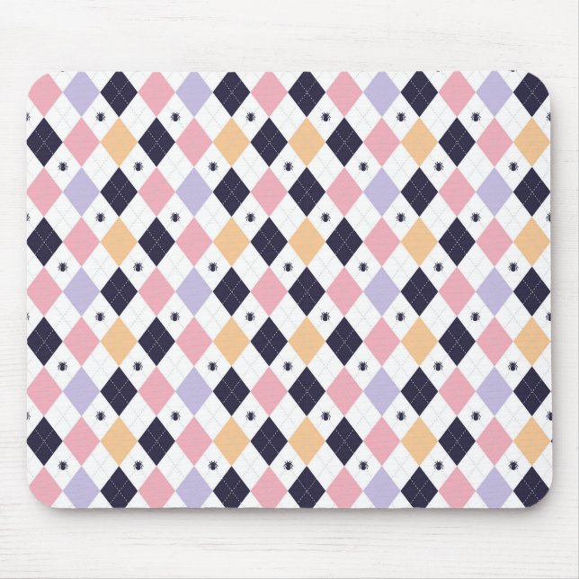 Diamond Purple Pink with Spider Mouse Pad (Front)