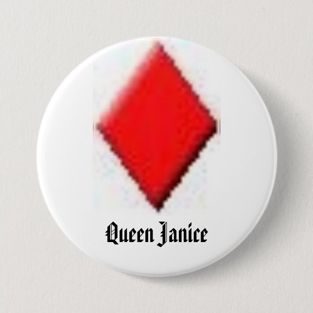 diamond, Queen Janice Button (Front)