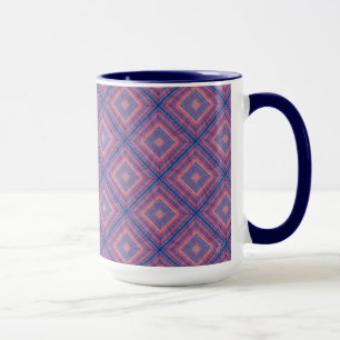 Diamond Quilt Pattern 2 Mug