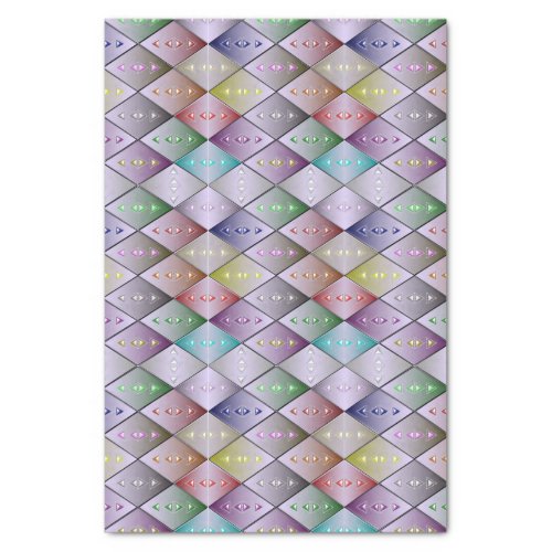 Diamond Quilt Pattern Tissue Paper Gift Wrap