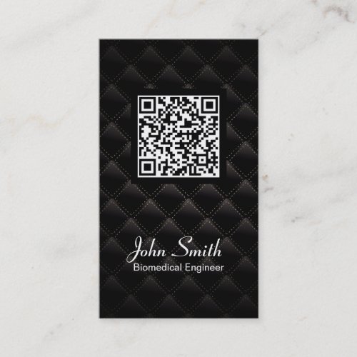 Diamond Quilt QR Code Biomedical Business Card