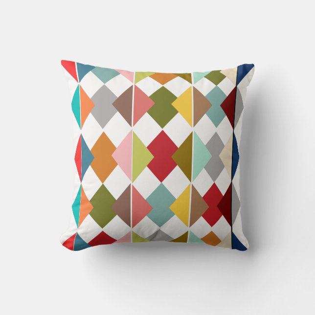 Diamond Quilt  Throw Pillow (Front)