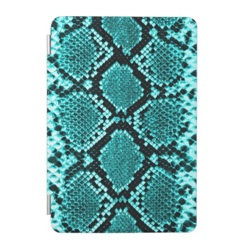 Diamond Rattlesnake Snake Skin aqua iPad Mini Cover