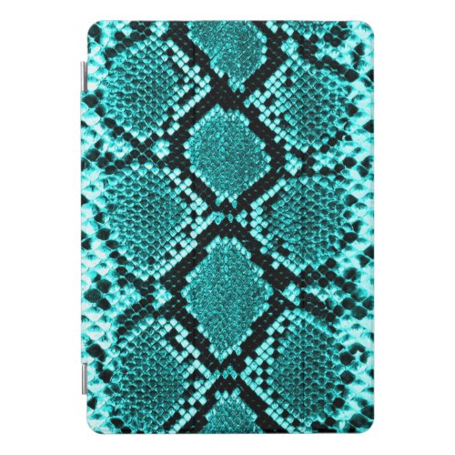 Diamond Rattlesnake Snake Skin aqua iPad Pro Cover