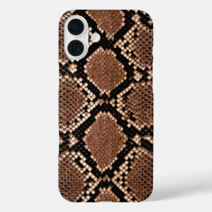 Diamond Rattlesnake Snake Skin iPhone 16 Plus Case