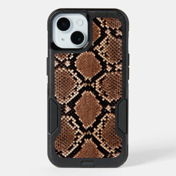 Diamond Rattlesnake Snake Skin Iphone 15 Case by FlowstoneGraphics at Zazzle