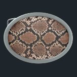 Diamond Rattlesnake Snake Skin Oval Belt Buckle<br><div class="desc">Diamond Rattlesnake Snake Skin</div>