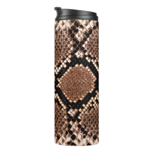 Diamond Rattlesnake Snake Skin Thermal Tumbler