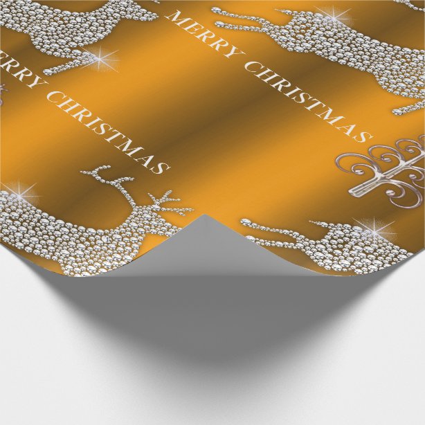 Silver And Gold Christmas Wrapping Paper 