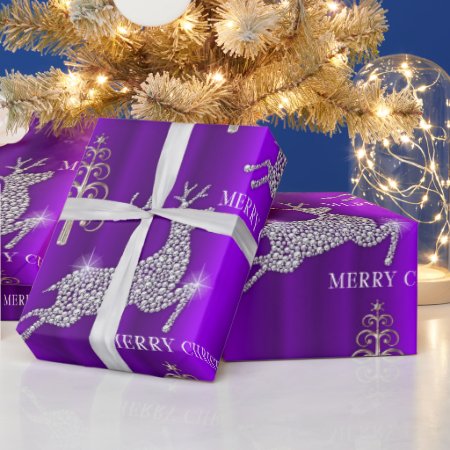 Diamond Reindeer on Purple Christmas