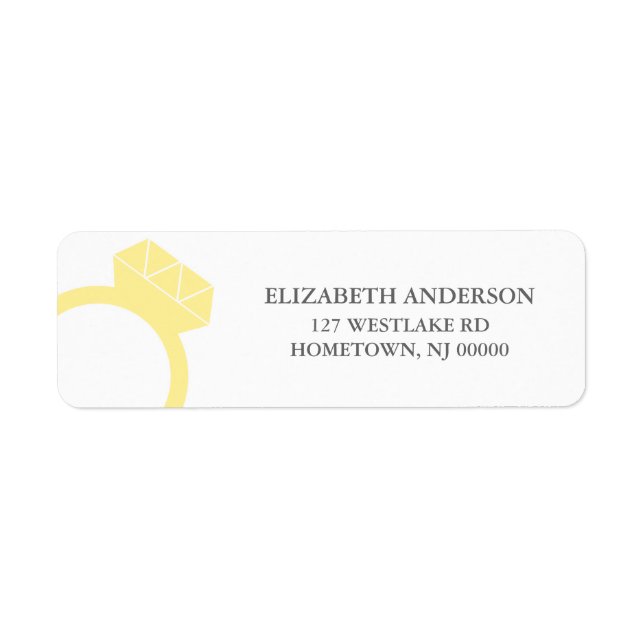 Diamond Ring Address Labels (Front)