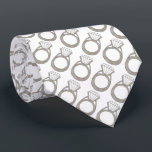 Diamond Ring Bling Jewelry Wedding Rings Tie<br><div class="desc">Features an original marker illustration of a sparkling diamond ring. Perfect for engagements,  weddings,  bridal showers,  bachelorette parties and more! 

Designer is available to create and upload custom designs to match the colors and themes of your wedding--click "Ask this Designer" to begin the design process!</div>