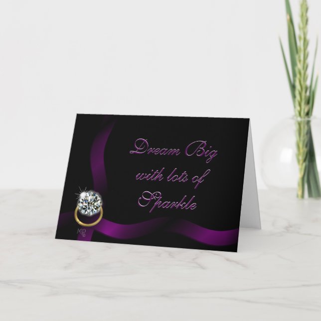 Diamond Ring Congratulations - for any occasion Card (Front)