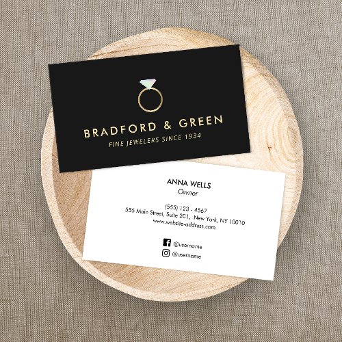 Diamond Ring Fine Jewelers Business Card