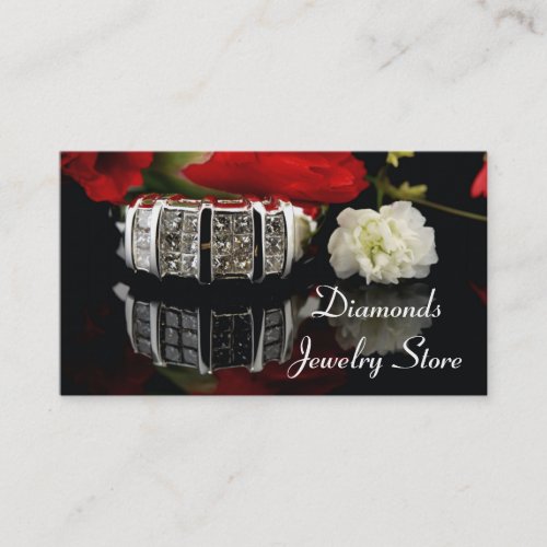 Diamond Ring Jewelry Store Business Card