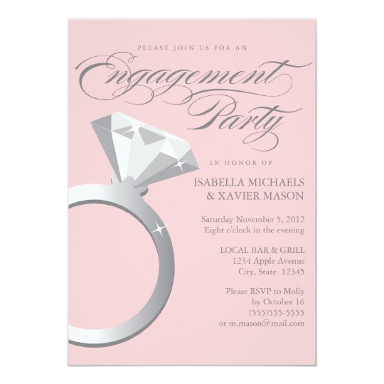 Diamond Ring | Light Pink Card
