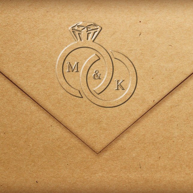 Diamond Ring Monogram Wedding Embosser (Diamond Ring Monogram Wedding Embosser
)