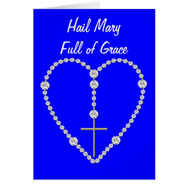 Diamond Rosary - Hail Mary Full of Grace (Front)