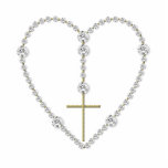 Diamond Rosary - Hail Mary Full of Grace Statuette<br><div class="desc">Feel free to change the background color on this product using the "customize it" button.  Some of the products with this design also say "Hail Mary Full of Grace"</div>