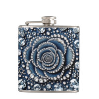 Diamond Rose & Denim Glam Bling