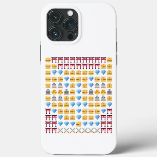 Diamond Samurai Dog Emoji Art iPhone 13 Pro Max Case