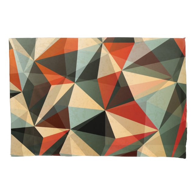 Diamond Shape: Abstract Vintage Design Pillow Case (Front)