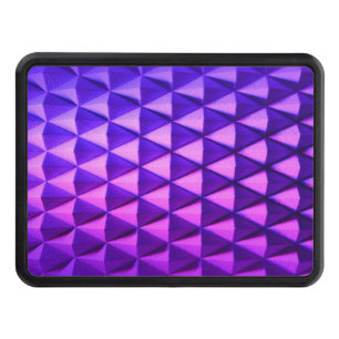 diamond shape decoration mauve purple light geomet hitch cover