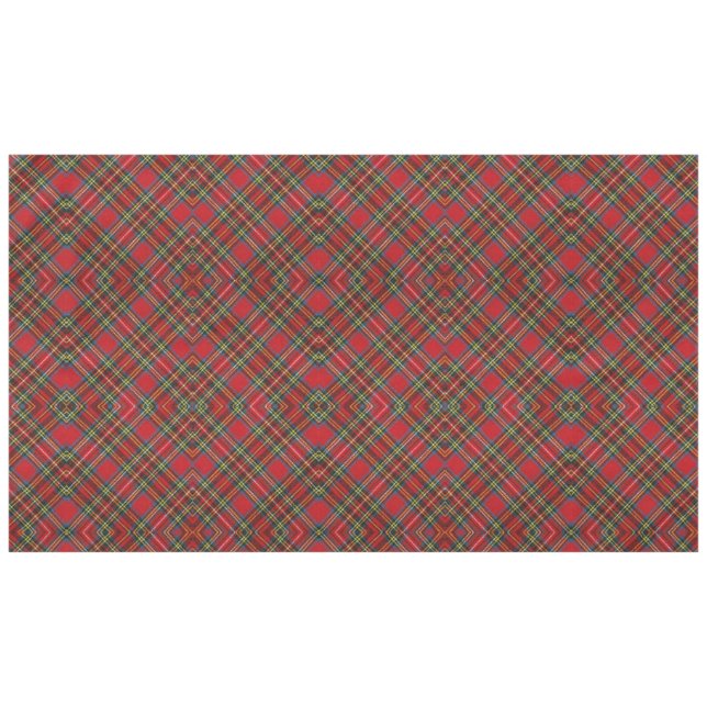 Diamond Shape Tartan Seamless scottish Pattern Red Tablecloth (Front (Horizontal))