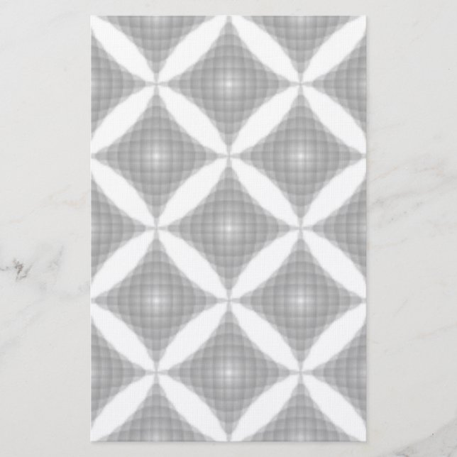 DIAMOND SHAPED ABSTRACT PATTERN STATIONERY (Front)