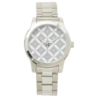 DIAMOND SHAPED ABSTRACT PATTERN WRISTWATCH