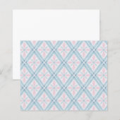 diamond shaped blue pattern (Front/Back)
