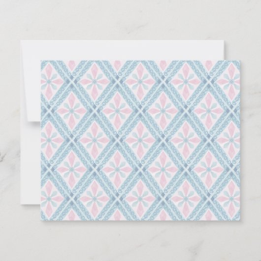 diamond shaped blue pattern (Front)