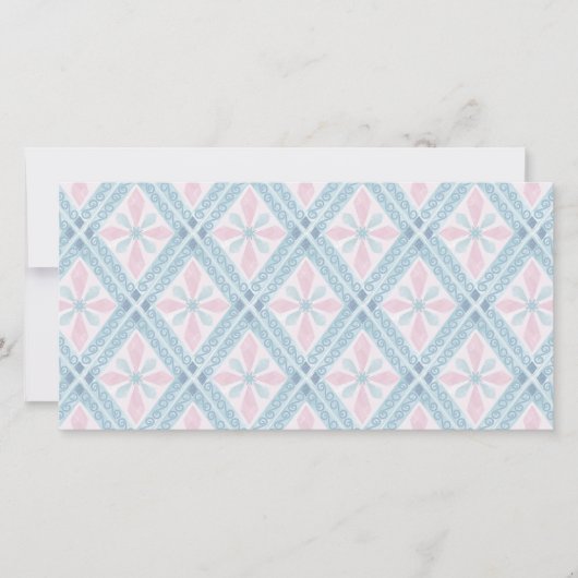 diamond shaped blue pattern (Front)