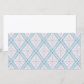 diamond shaped blue pattern (Front/Back)