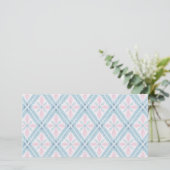 diamond shaped blue pattern (Standing Front)