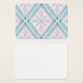 diamond shaped blue pattern (Front & Back)