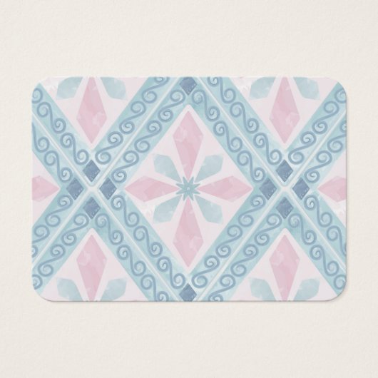 diamond shaped blue pattern (Front)