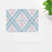 diamond shaped blue pattern (Desk)