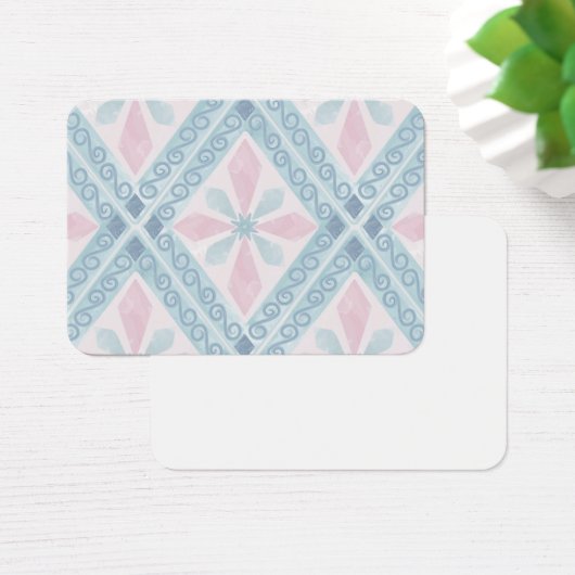 diamond shaped blue pattern (Desk)