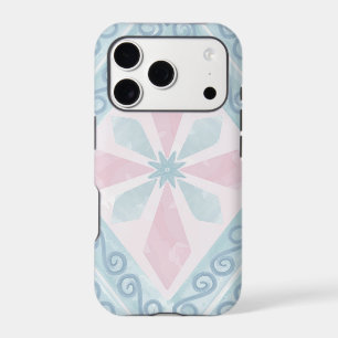 diamond shaped blue pattern iPhone 17 pro case