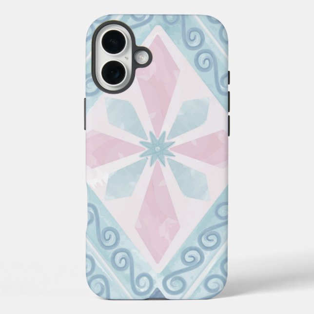 diamond shaped blue pattern Case-Mate iPhone case (Back)