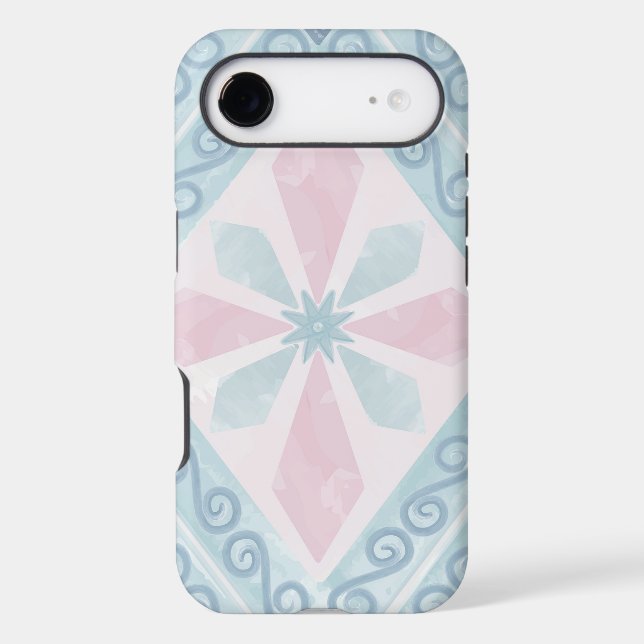 diamond shaped blue pattern Case-Mate iPhone case (Back)