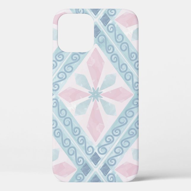 diamond shaped blue pattern Case-Mate iPhone case (Back)