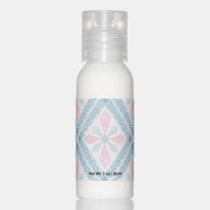 diamond shaped blue pattern hand lotion
