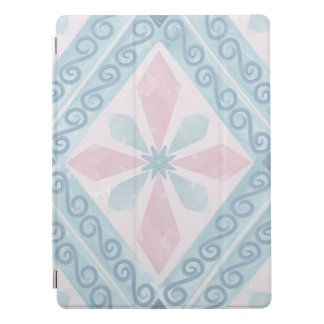 diamond shaped blue pattern iPad pro cover